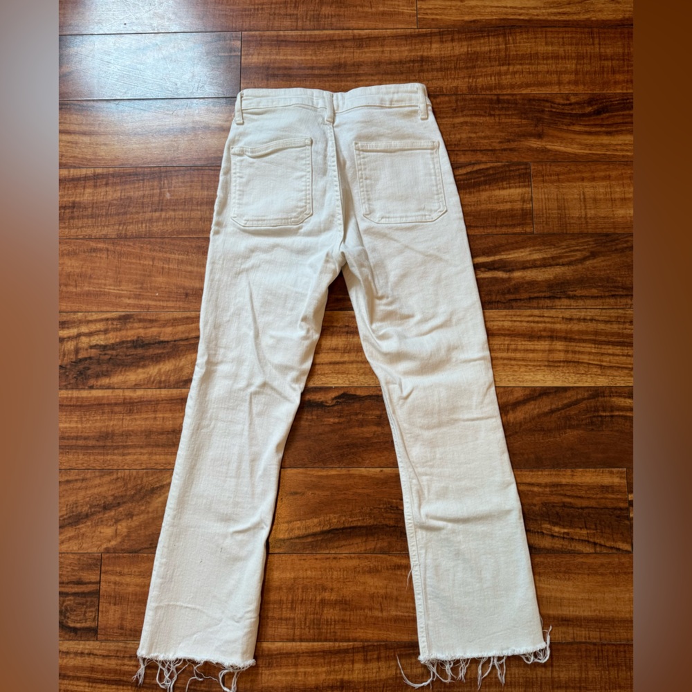 White front pocket Zara jeans, size 2 - Picture 2 of 3